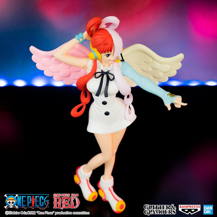 Banpresto Uta-Figur, Glitzer und Glamours, 1 Stück, Rot, 22 cm