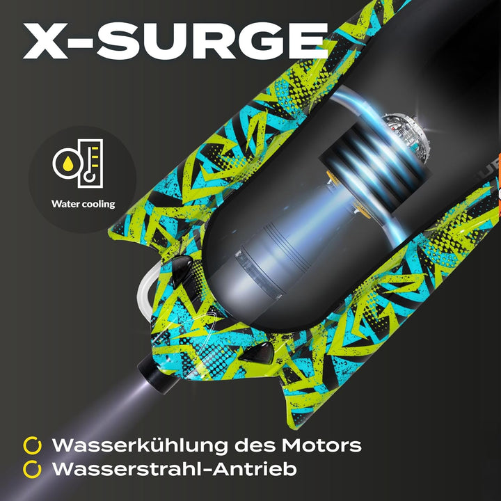 Overmax X-Surge Ferngesteuertes RC Speedboat Rennboot mit LED 35 km/h 1200 mAh Akkus 30 Minuten Spas