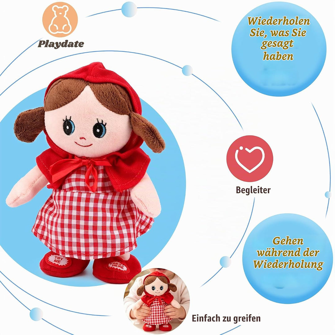 Hopearl Sprechende Singende Puppe Wiederholt Gesagtes Laufend Elektrisch Interaktiv Animiertes Spiel