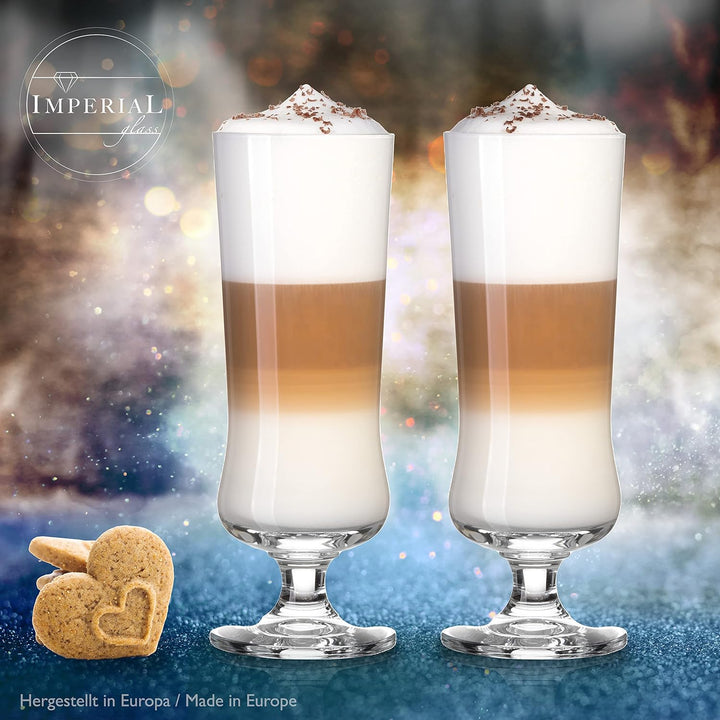IMPERIAL glass Elegante Cocktailgläser aus Crystalline Glas 380ml Set 6-Teilig Longdrinkgläser Eiska