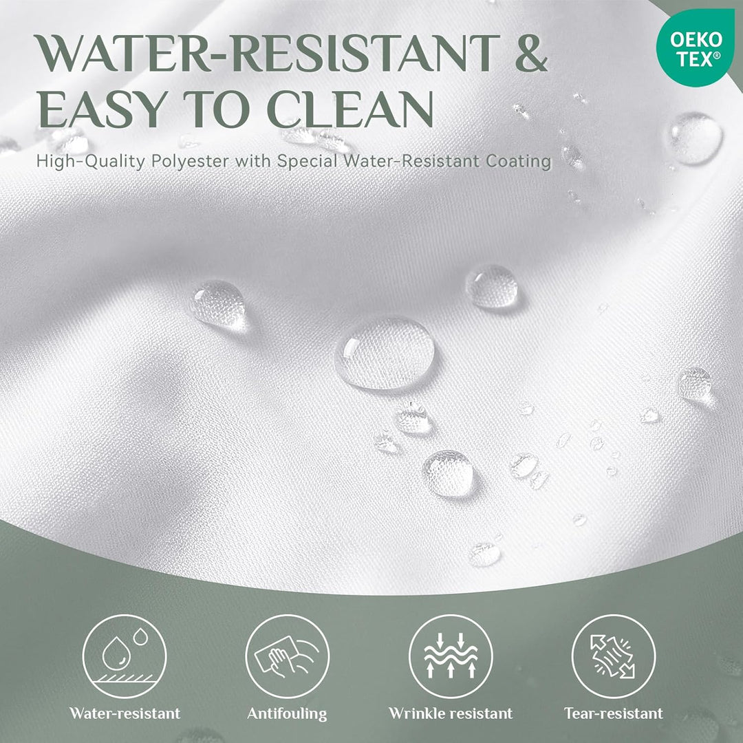 Softalker Tischdecke 152 x 259 cm Abwaschbar Tischdecken Weiss Rechteckig Tischtuch aus 210 GSM Poly