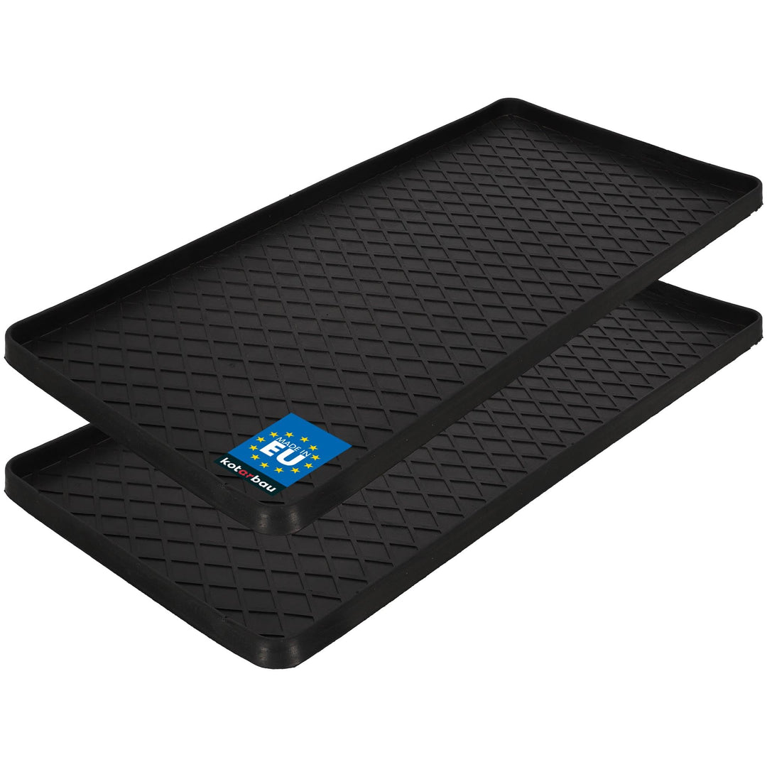 KOTARBAU® 2er Set Schuhabtropfschale - 40 x 80 cm - Abtropfmatte für Schuhe - Schuhablage für Herbst