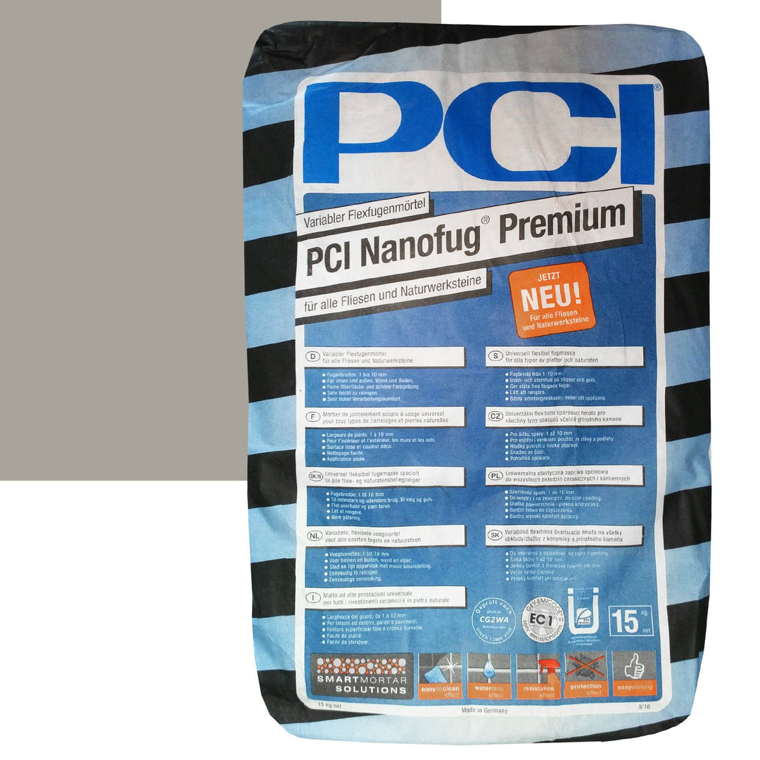 PCI Nanofug Premium 15kg Flexfugenm”rtel Nr. 22 Sandgrau, Sandgra