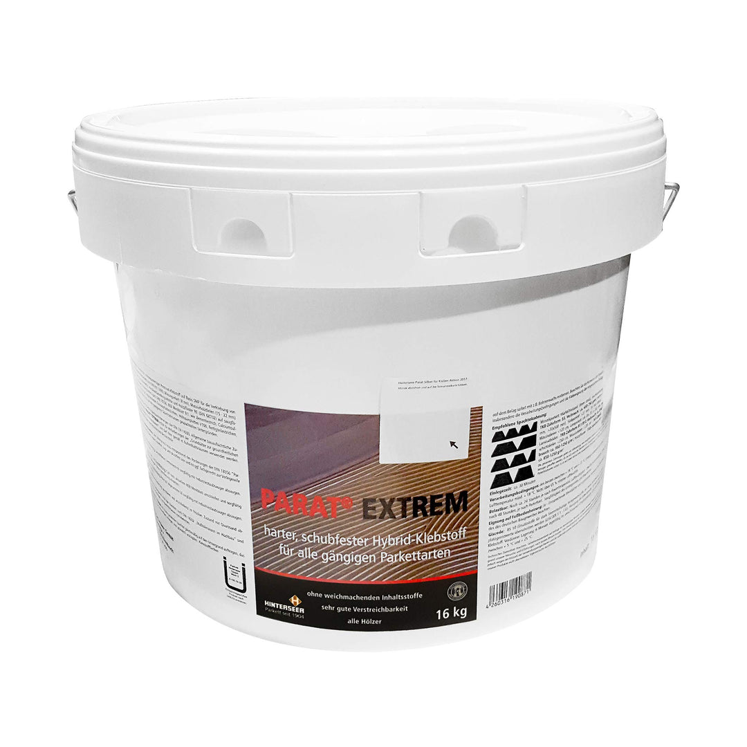 PARAT Extrem 3,0 16Kg Eimer. Harter, schubfester Hybrid Klebstoff, Parkettkleber