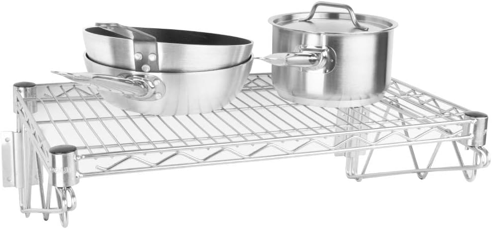 Vogue Wire Wall Shelves incl end brackets - 610x360mm