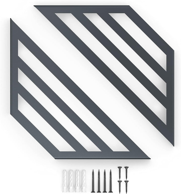 2 x sossai® Design Regalträger Truss | Regalwinkel | Wandhalterung für Regalbrett | Grösse: 250 x 25