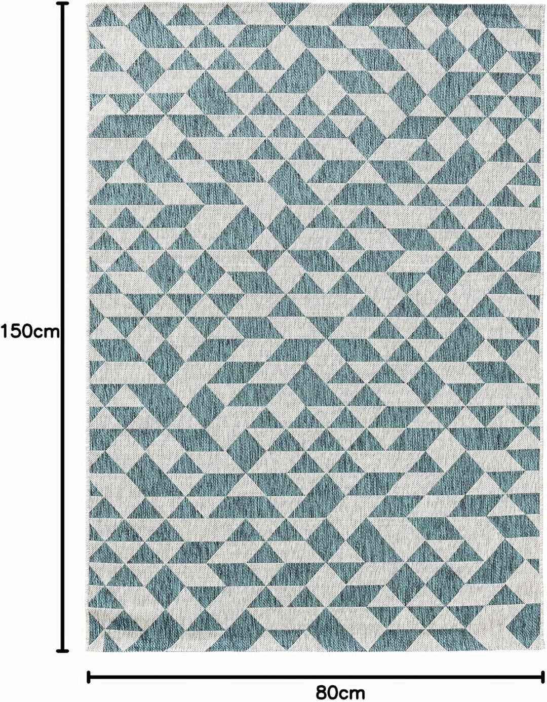 benuta Nest Teppich Cleo - Kunstfaser - Outdoor geeignet - Rechteckig &amp; im Style:  Geometrisch, Retr