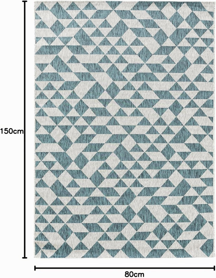 benuta Nest Teppich Cleo - Kunstfaser - Outdoor geeignet - Rechteckig &amp; im Style:  Geometrisch, Retr