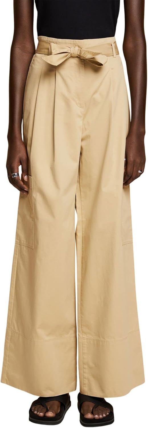 Esprit Collection Cargohose mit weitem Bein
