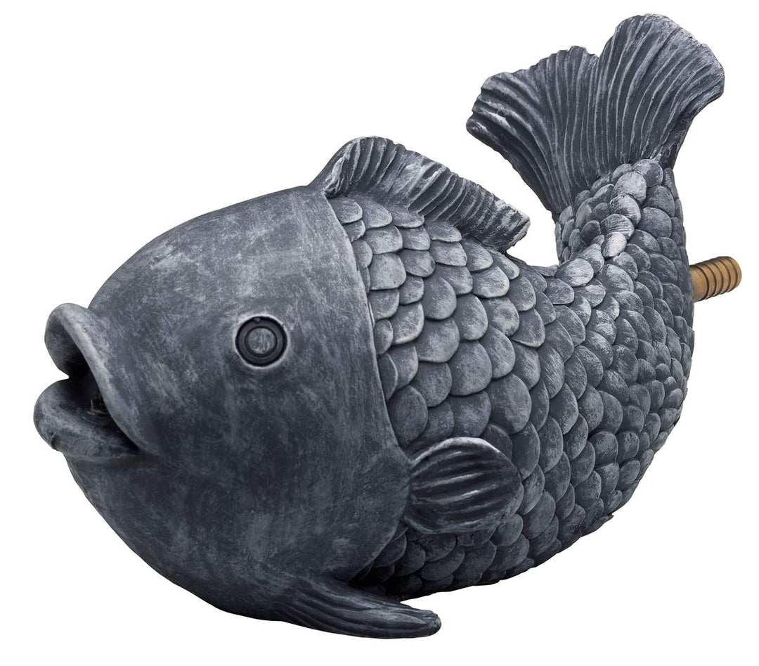 OASE 36777 Wasserspeier Fisch | Teichfigur | Dekoration | Wasserstrahl | Sauerstoff |