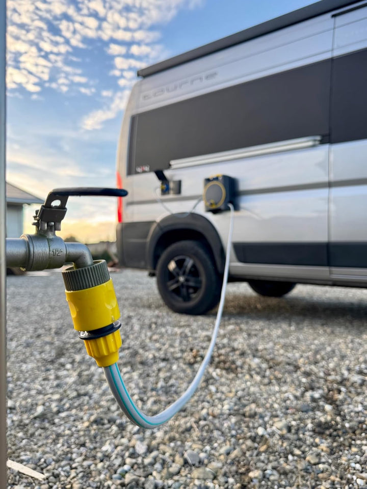 AquaFlow 10m – Wasserschlauchtrommel mit Magnetoption - Wasserschlauch Trommel mit Magnethalter Halt