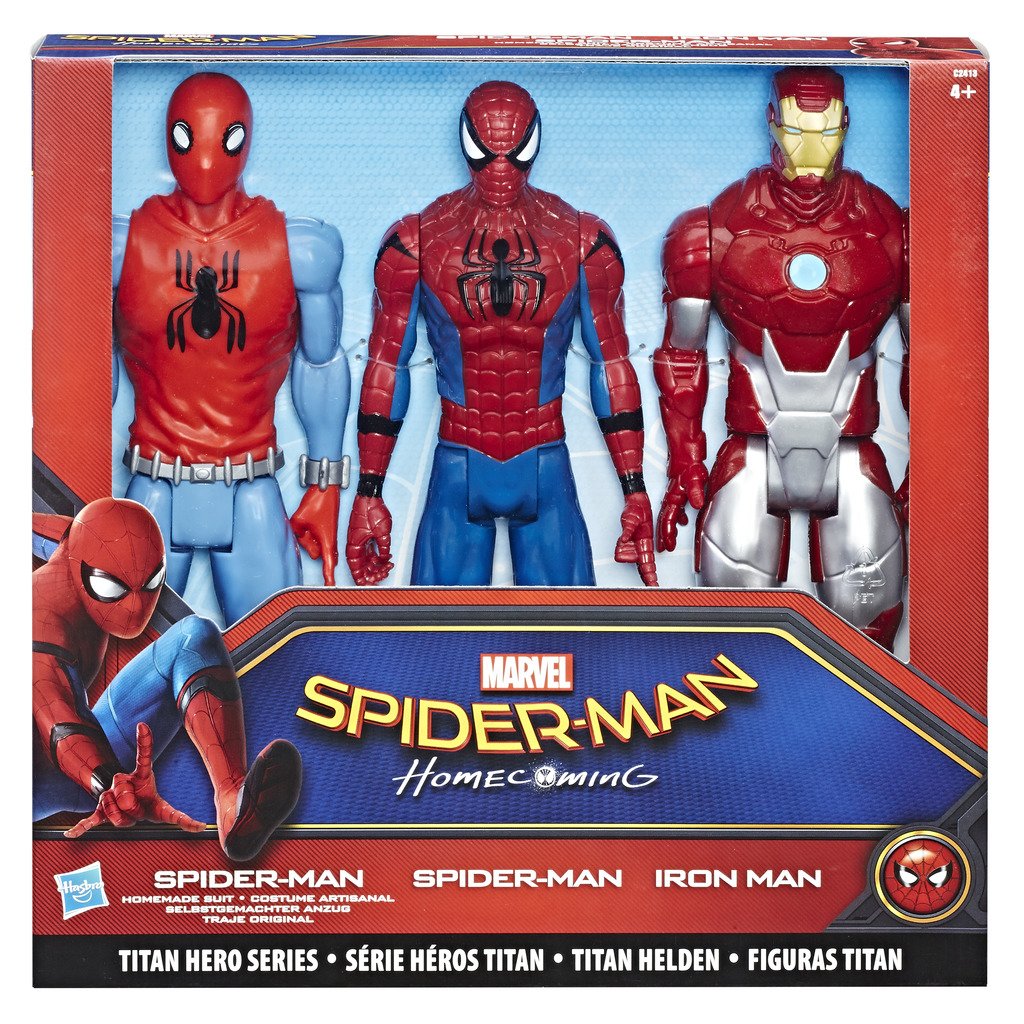 Hasbro C2413EU5 - Spider-Man Mvl Titan Hero Series 3 Pack, Actionfigur