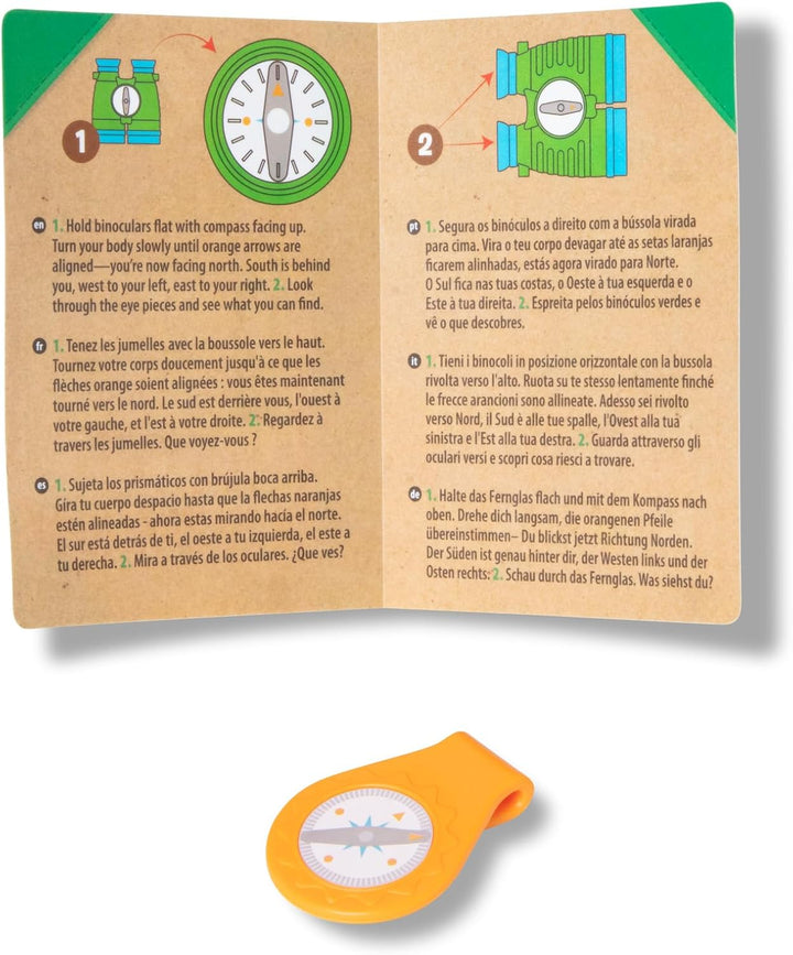 Melissa & Doug Let's Explore fernglas und kompass set toy , Mehrfarben , Rollenspielzeug , Abenteuer