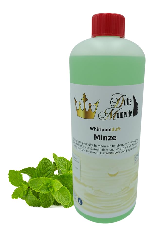 Dufte Momente | Whirlpool Duft Minze 1.000ml | Badezusatz | mit naturreinen und natürlichen ätherisc