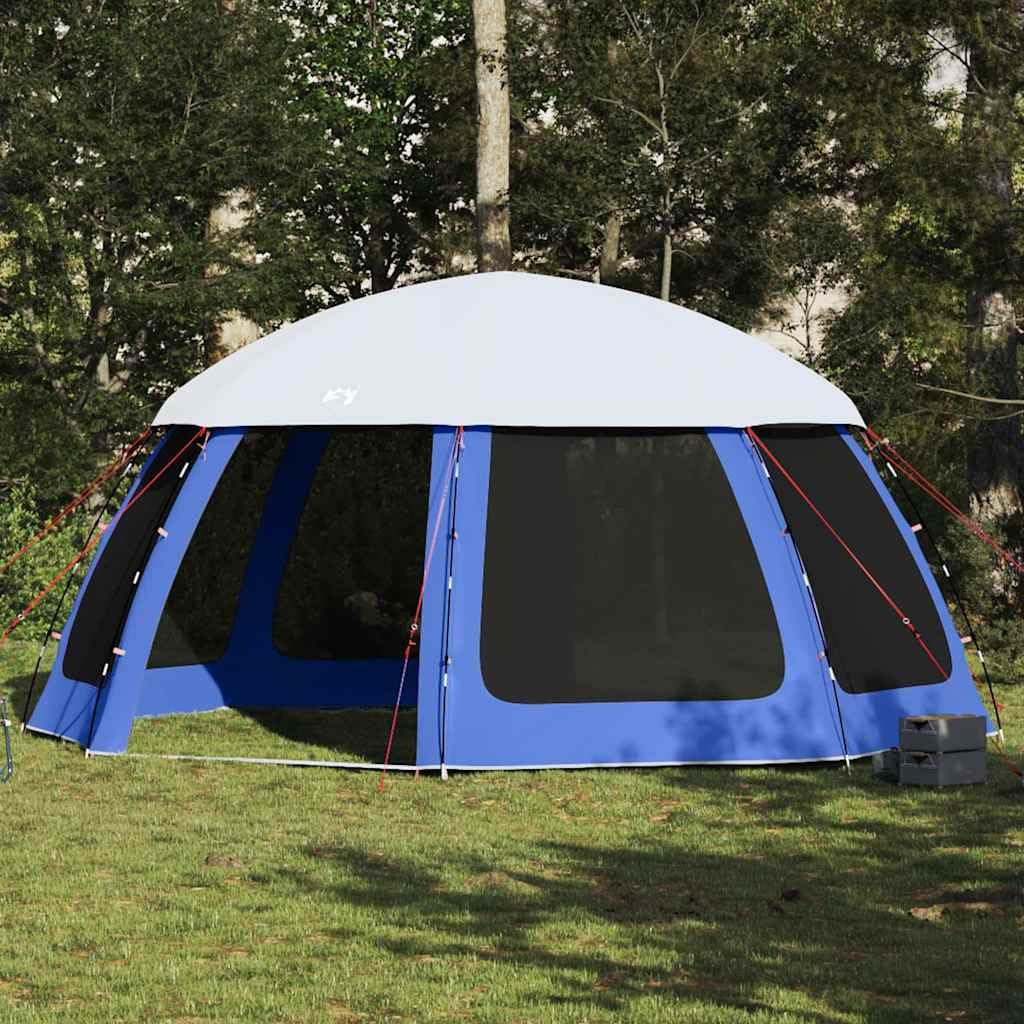 Poolzelt mit abnehmbarem Überzelt Netzwänden Azurblau 510x510cm 510 x 510 cm Azurblau, 510 x 510 cm