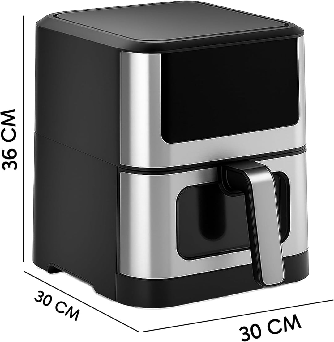 Retoo Heissluftfritteuse 8L XXL Airfryer 1800W, 14 Programme Bis Max 200 °C, Fritteuse Ohne Öl Mit S
