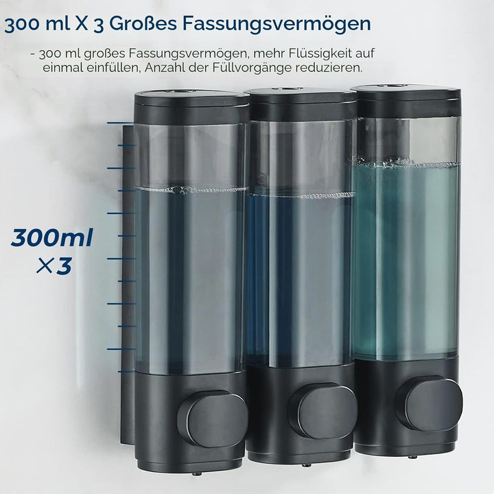 modunful Shampoo- und Conditioner-Spender, Duschspender ohne Bohren, Shampoo-Spender für die Dusche,