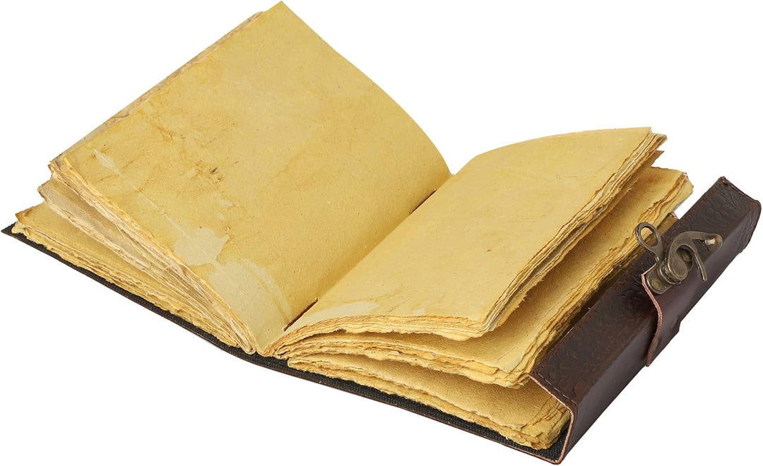 OVERDOSE Deckle Doppeldrache Mit Stein Leder Journal - Reisetagebuch Für Männer & Frauen Skizzen Tag