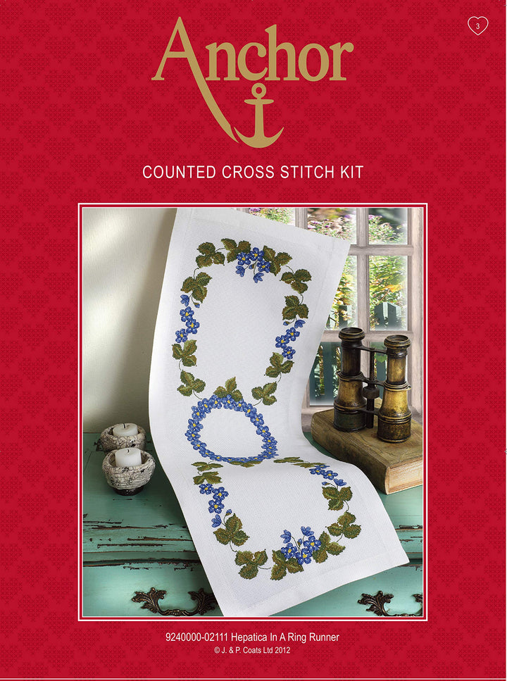 Anchor Kreuzstich-Set, 100% Baumwolle, Mehrfarbig, 27x83cm