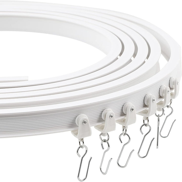 Trimold Premium 6 m Deckenvorhangschienensystem, flexibles und langlebiges Design für müheloses Glei