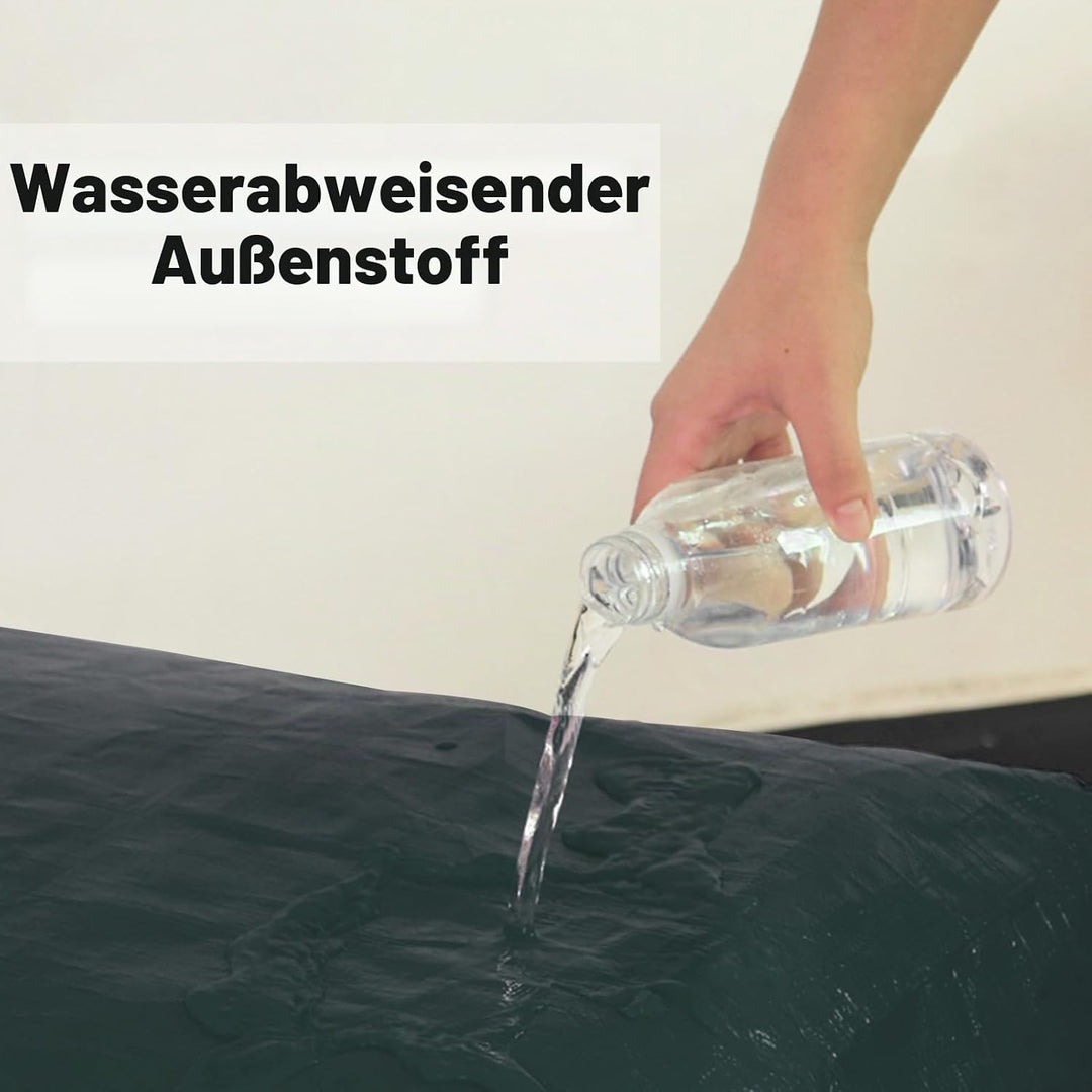 280L Extra grosser Aufbewahrungsbeutel Aufbewahrungstasche Gartenauflagen | 66×66×66 cm Grün Packsac