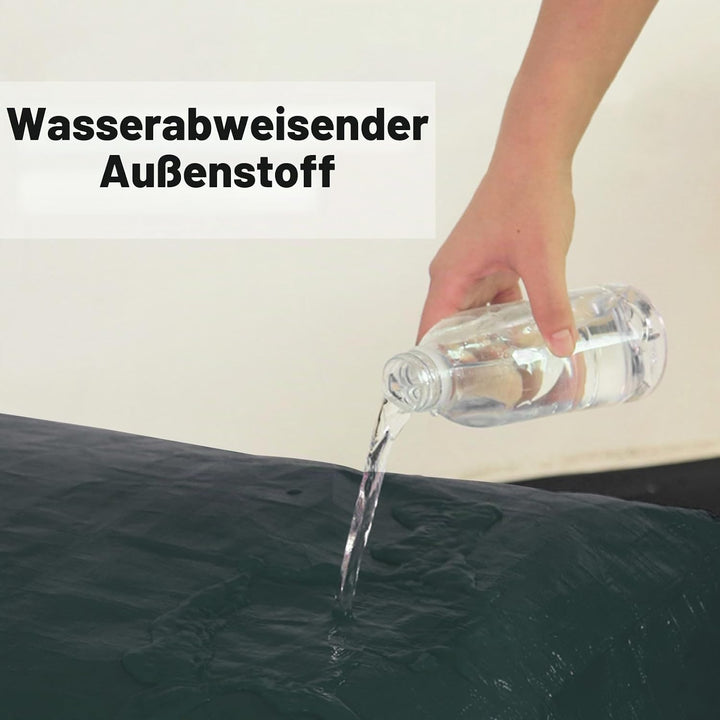 280L Extra grosser Aufbewahrungsbeutel Aufbewahrungstasche Gartenauflagen | 66×66×66 cm Grün Packsac