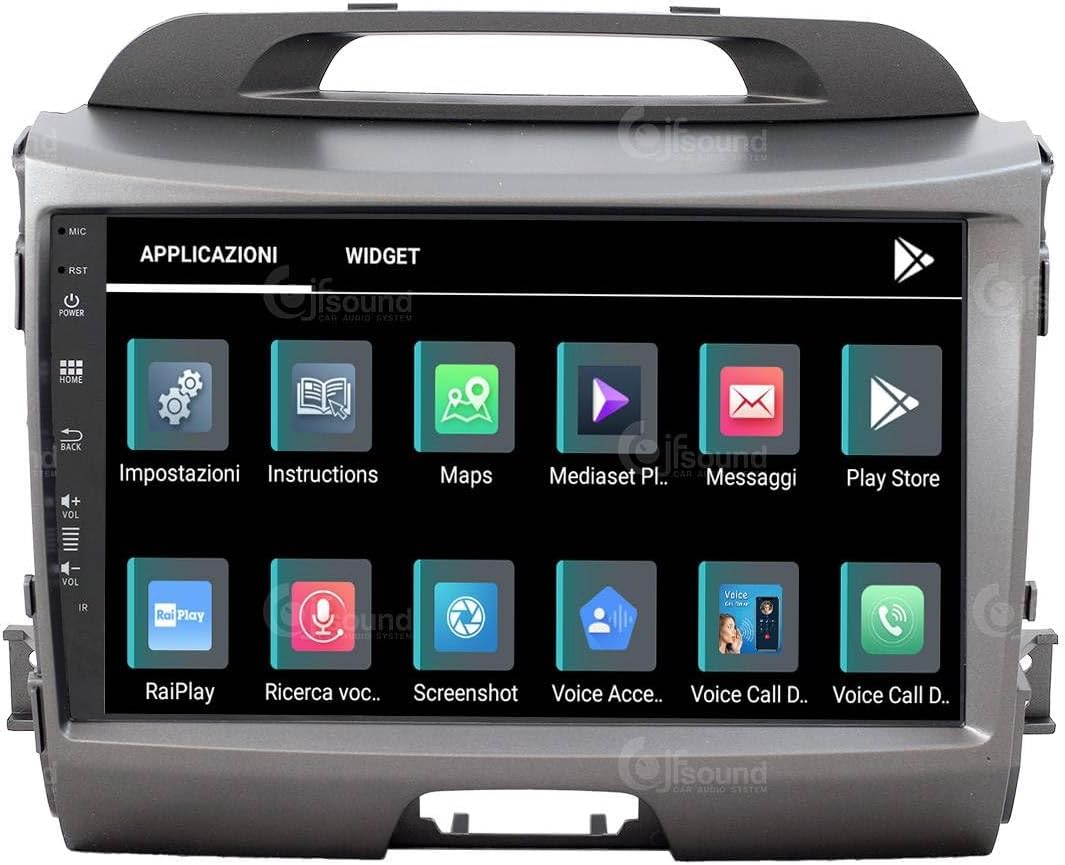 Personalisiertes Autoradio für Kia Sportage mit Kamera und Infinity-Verstärker als Standard Android