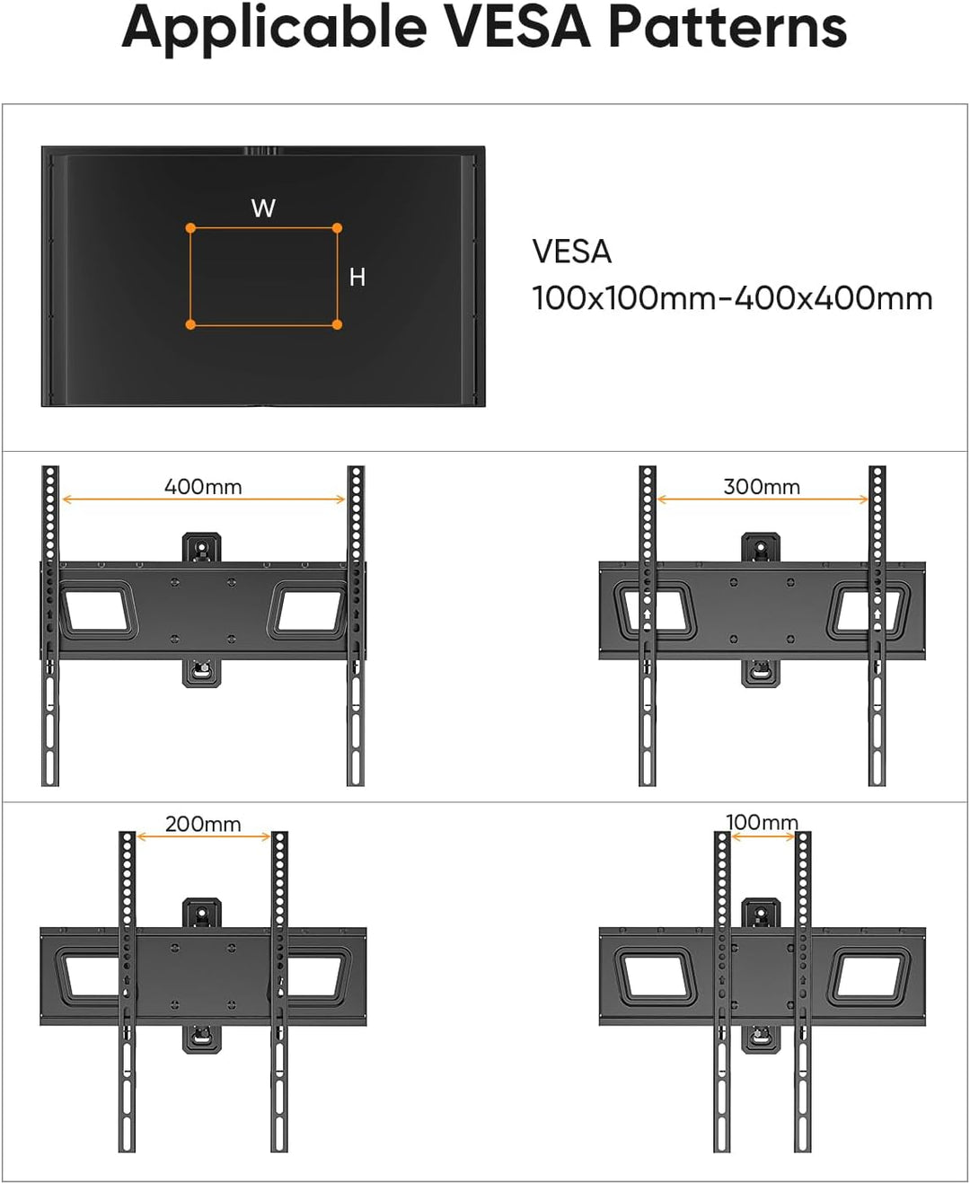 FORGING MOUNT ±90° Rotation Landschafts/Hochformat TV Wandhalterung für 26-65 Zoll Flach/Curved Fern