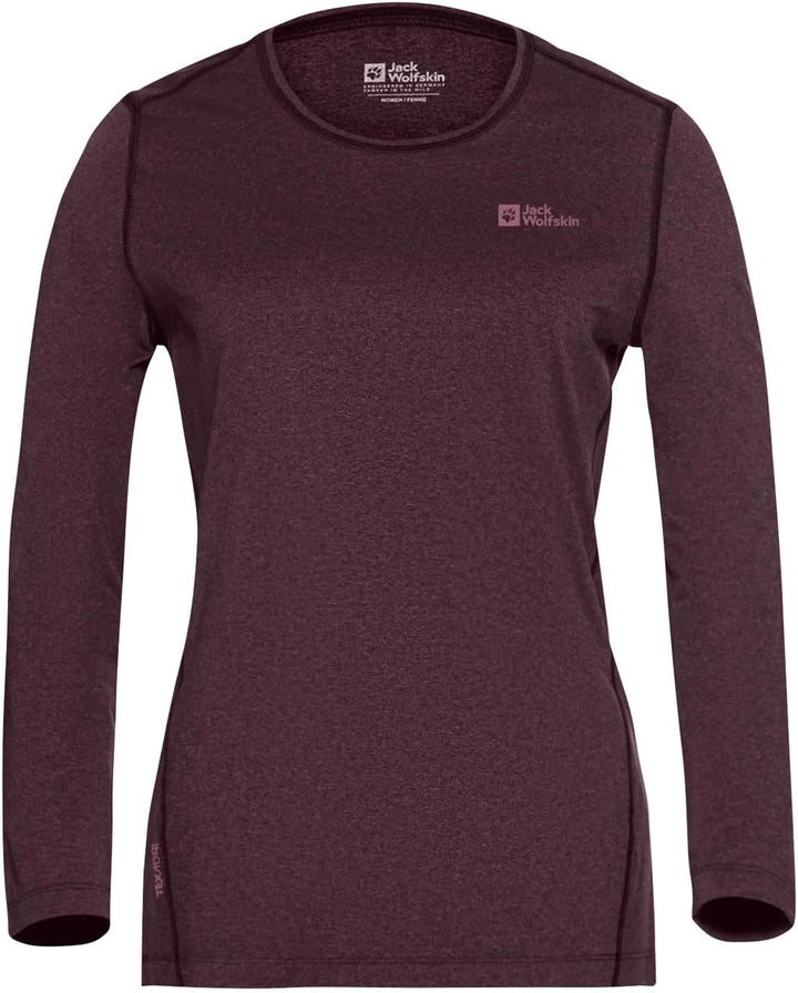 Jack Wolfskin Damen Sky Thermal L/S W Wander-Shirt S Amaranth, S Amaranth