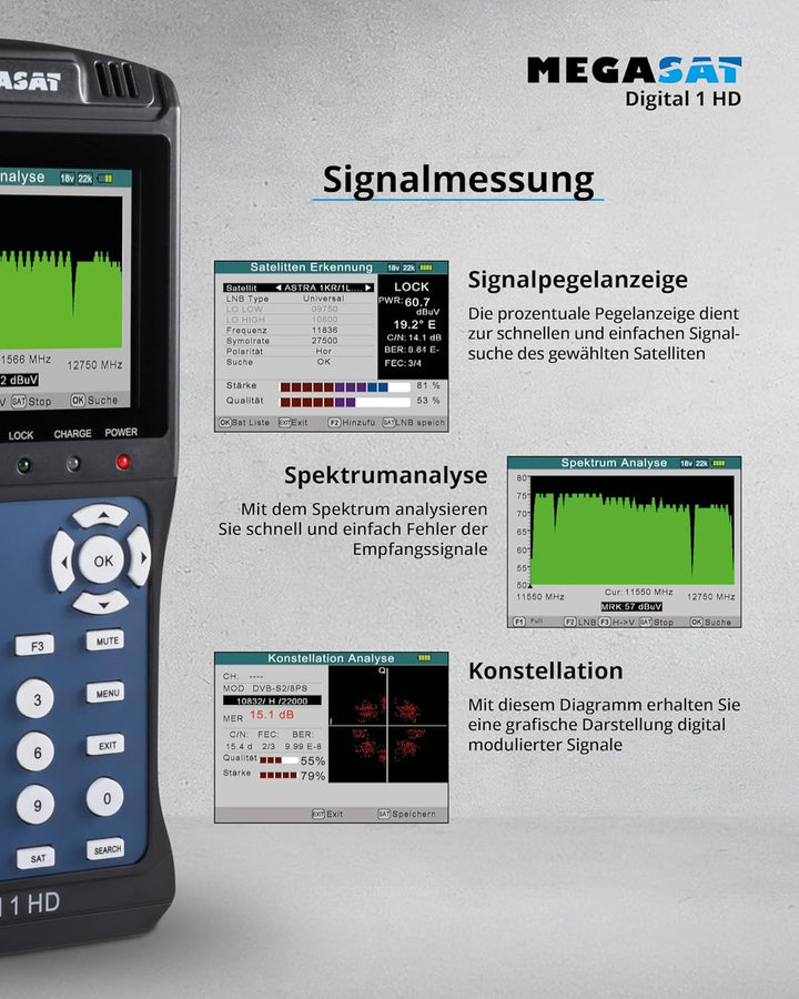 Megasat 2600011 Satmessgerät Megasat Digital 1 HD