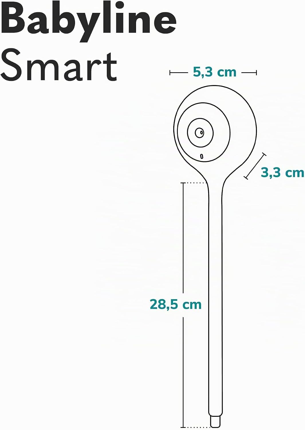 LIONELO Babyline Smart elektronisches Babyphone,Baby Camera Wi-Fi,Mobile Applikation,Bewegungs Geräu