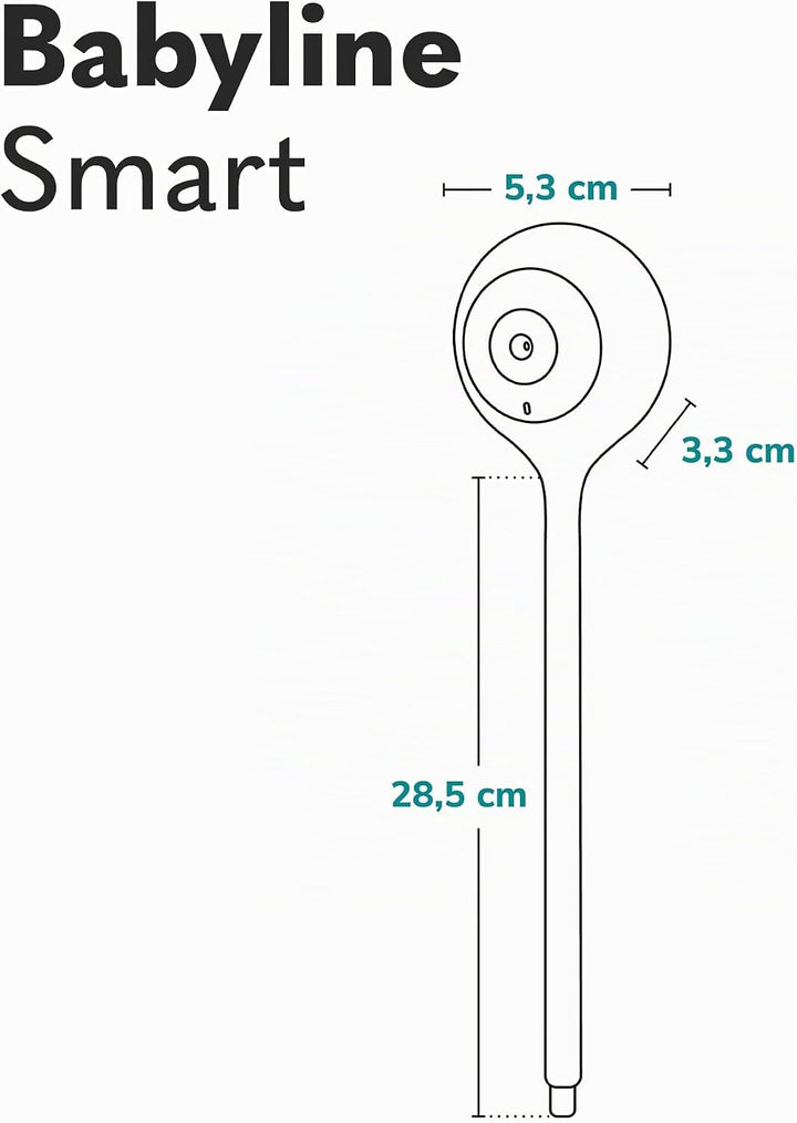 LIONELO Babyline Smart elektronisches Babyphone,Baby Camera Wi-Fi,Mobile Applikation,Bewegungs Geräu