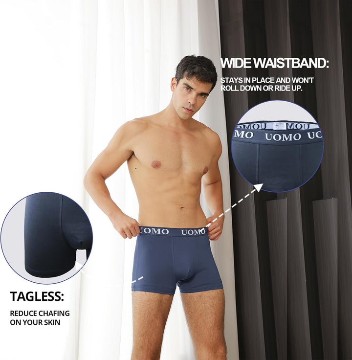 Channo Boxershorts aus Baumwolle, klassisch, einfarbig, bequem, weich L Sortiment, Packung 12, L Sor