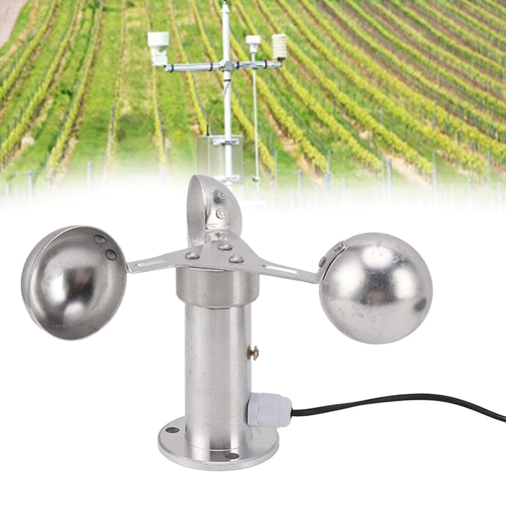 Anemometer aus Aluminiumlegierung, Windgeschwindigkeitsüberwachungssensor, 3 Tassen Windgeschwindigk