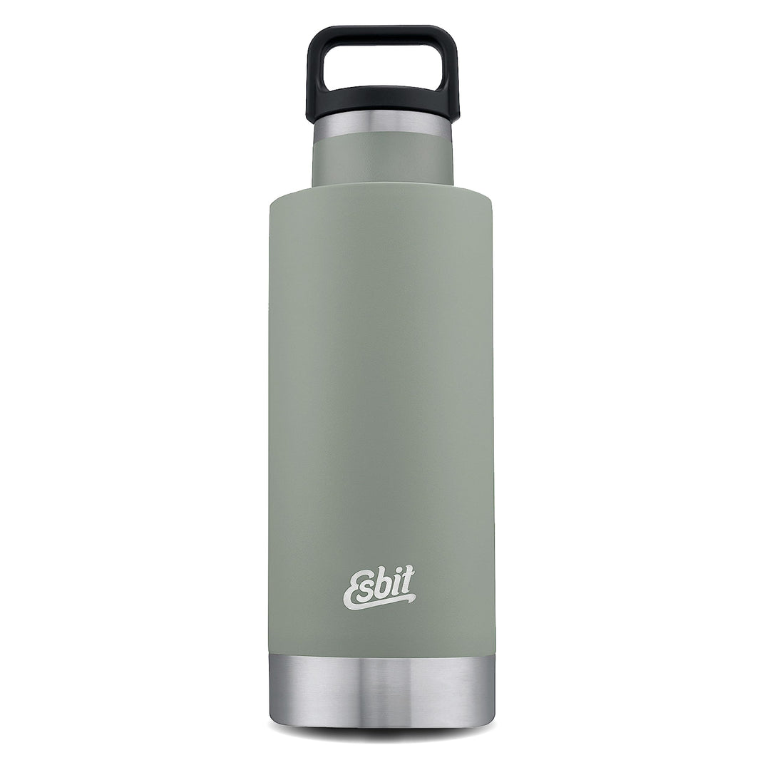 Esbit Isolierflasche Sculptor - Edelstahl Trinkflasche 750 ml in Grau - für warme und kalte Getränke