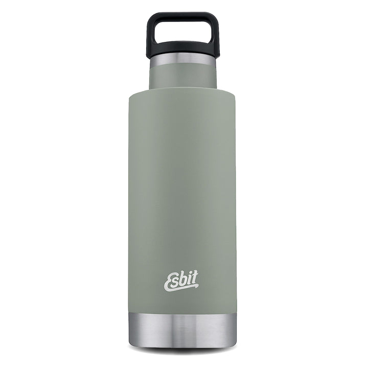 Esbit Isolierflasche Sculptor - Edelstahl Trinkflasche 750 ml in Grau - für warme und kalte Getränke