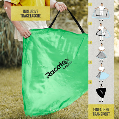 Racetex 2er Fussballtor Kinder Set - Fussball Tore inkl. nützlicher Tasche zum Transportieren - Vers