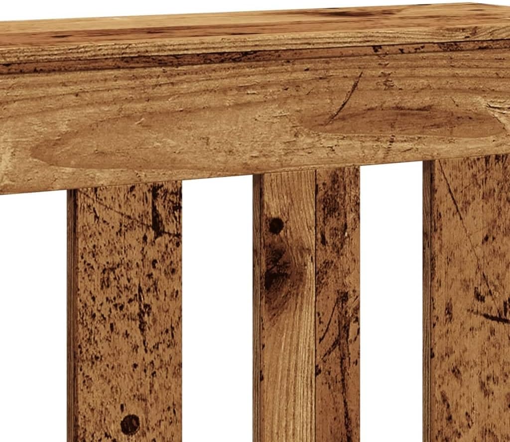 vidaXL Heizkörperverkleidung Altholz-Optik 104x20x82 cm Holzwerkstoff Altholz 104 x 20 x 82 cm, Alth