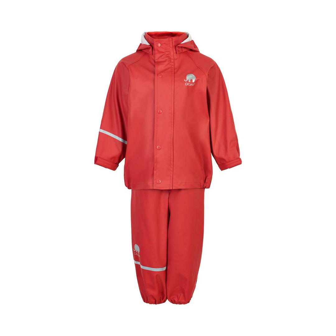 Celavi Unisex Basic Rainwear Set-Solid Pu Regenjacke 70 Baked Apple, 70 Baked Apple