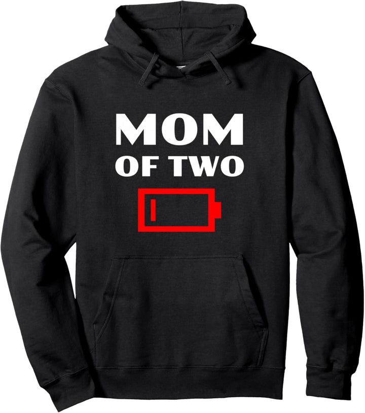 Müde Mutter Von 2 Kindern Spass Mutter Mit Zwei Kindern Mom Pullover Hoodie