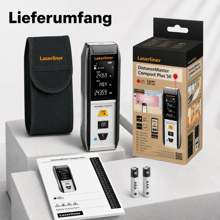 Laserliner Laser Entfernungsmesser, DistanceMaster DistanceMaster Compact Plus 50, DistanceMaster Co
