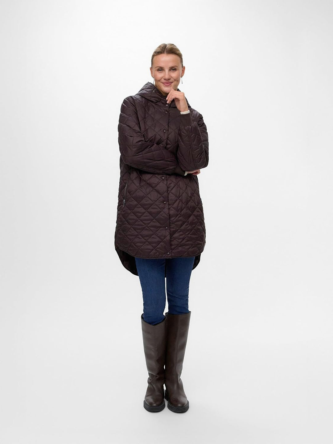 VERO MODA Female Mantel VMHAYLE Steppjacke | Coat Chocolate Torte XS, Chocolate Torte XS