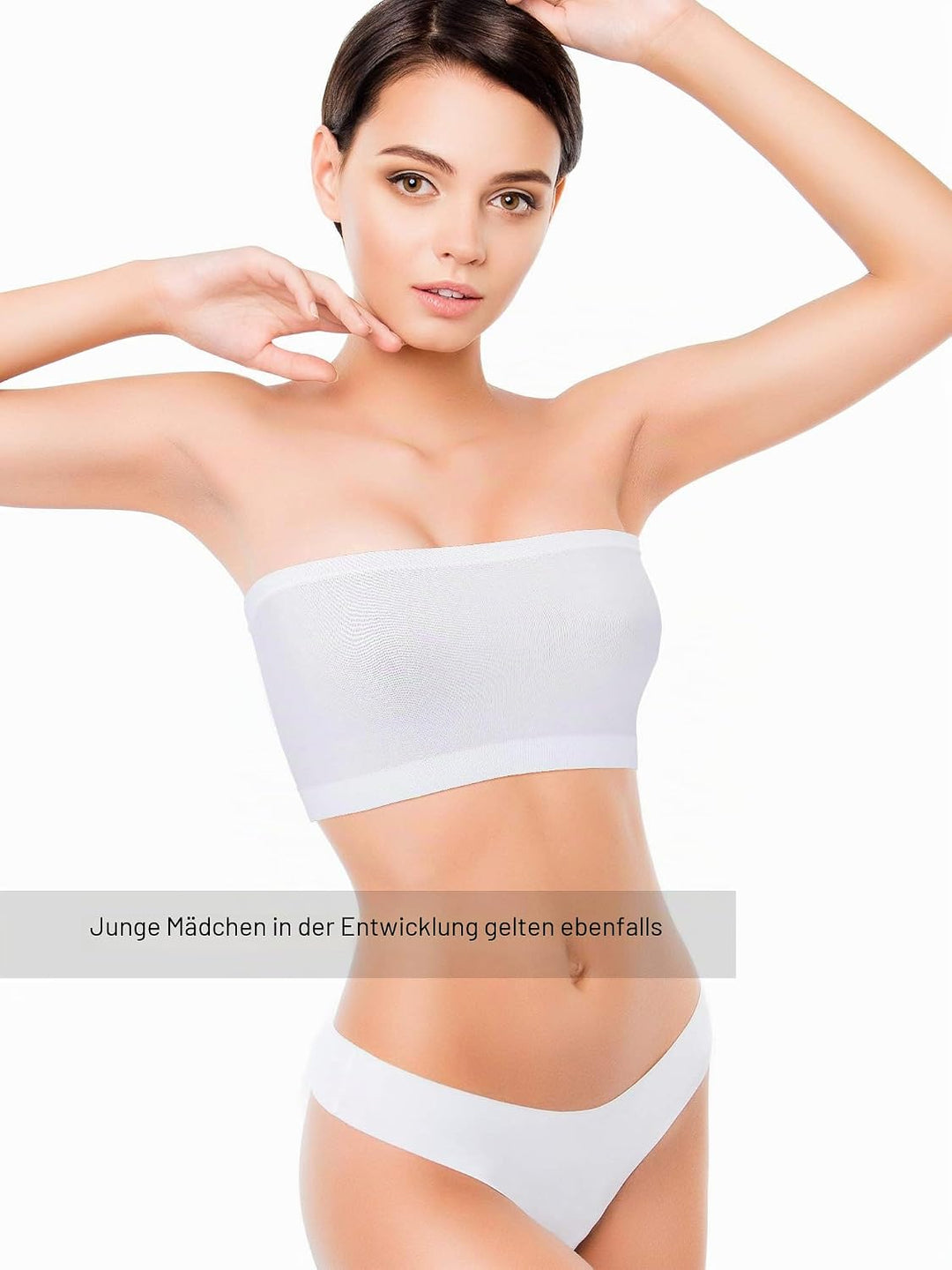 Bandeau-BH für Damen, trägerloser Bralette, Nahtloser Bandeau-BH, ungepolstert, Stretch-Oberteil, 4