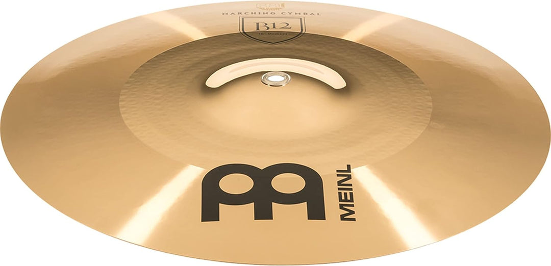Meinl Cymbals MA-B12-16M Marschbecken Paar Medium B12 Bronze 40,6 cm (16 Zoll) inkl. BR5 Marschbecke