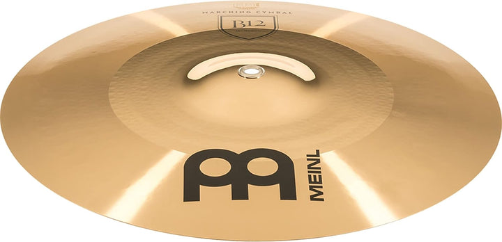 Meinl Cymbals MA-B12-16M Marschbecken Paar Medium B12 Bronze 40,6 cm (16 Zoll) inkl. BR5 Marschbecke