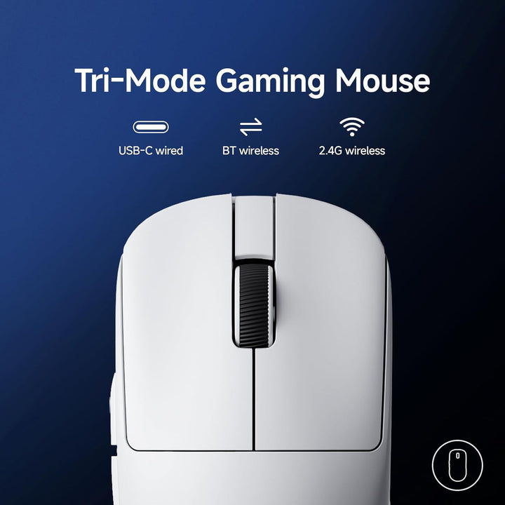 MCHOSE L7 Ultra+ Gaming Maus Kabellos, Ultraleicht, Ergonomisch, 42.000 DPI, PAW3950, Optical Switch