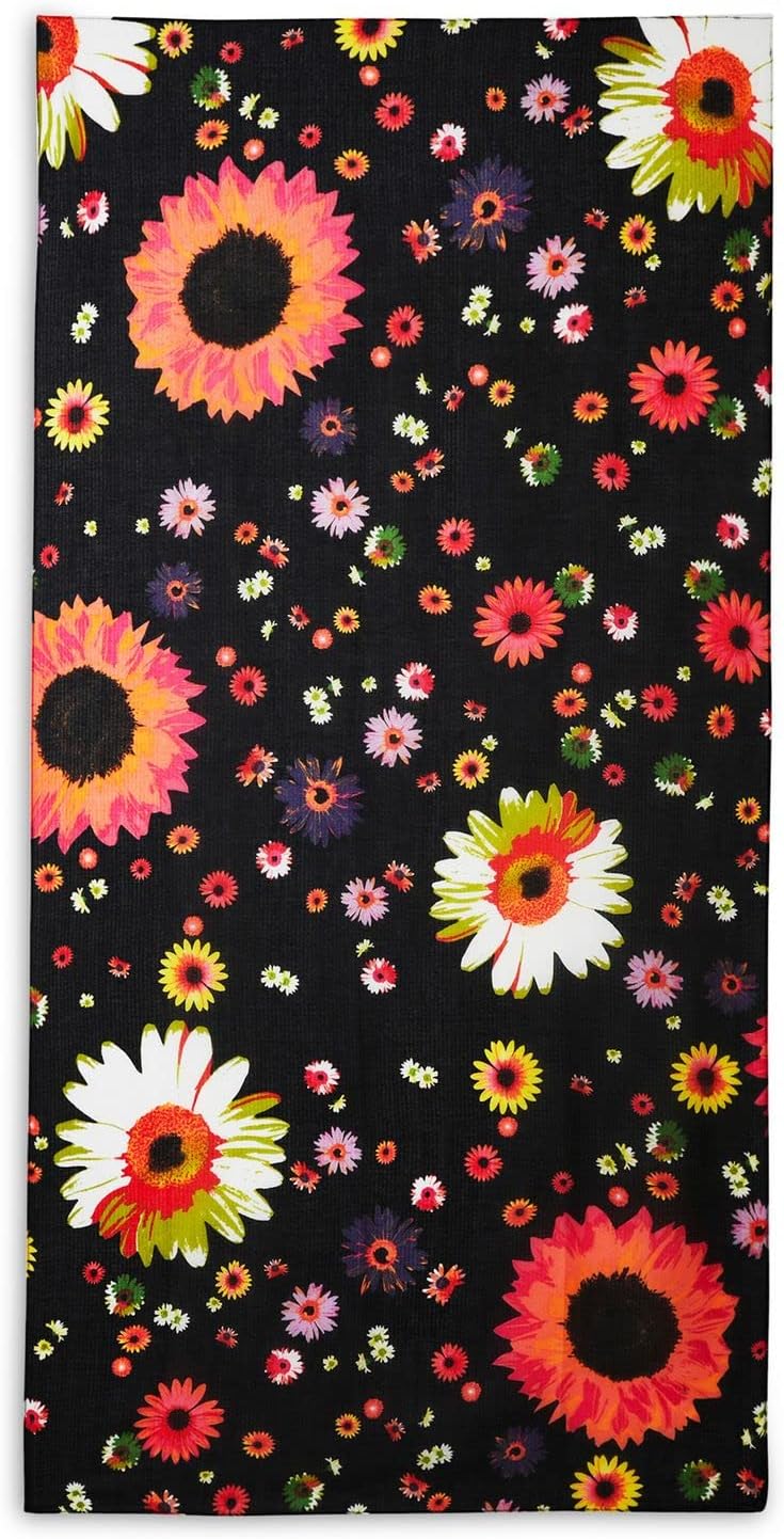 Desigual Damen Schal Daisy Einheitsgrösse schwarz/mischfarben, Einheitsgrösse schwarz/mischfarben