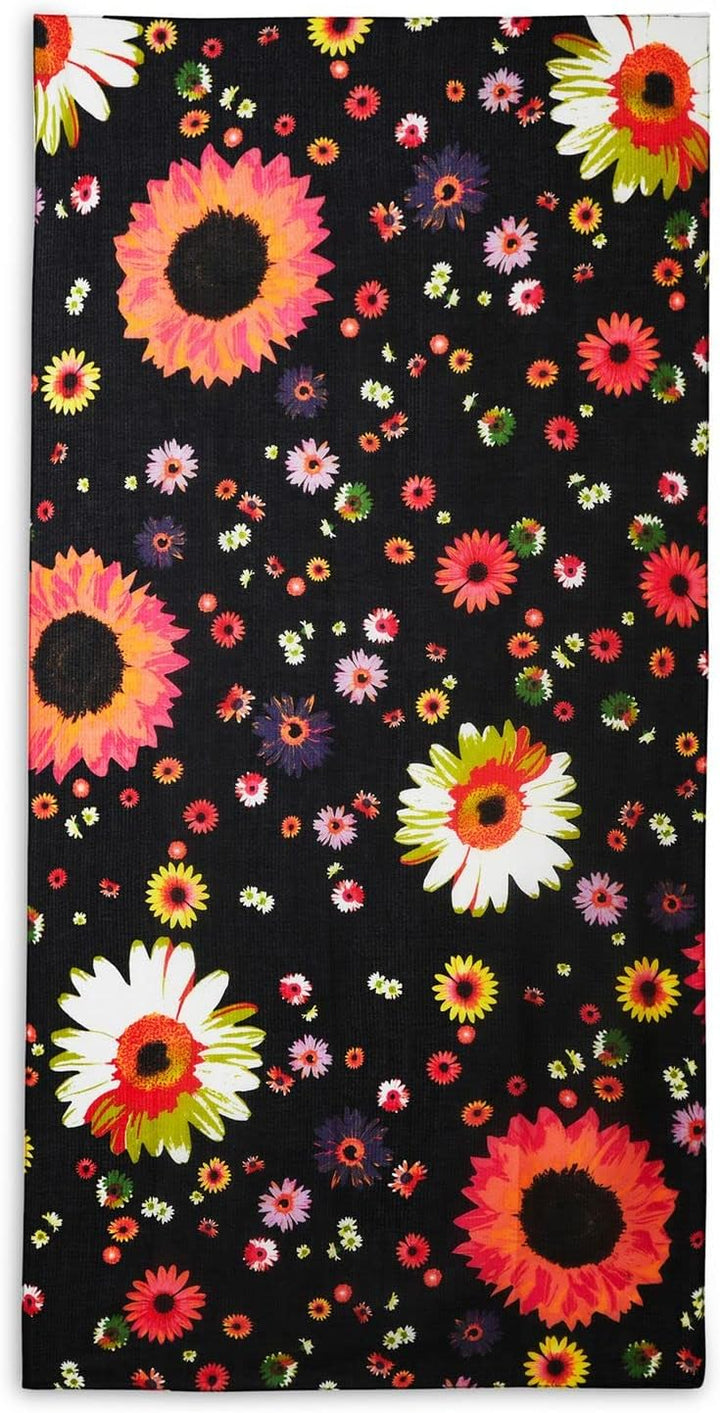 Desigual Damen Schal Daisy Einheitsgrösse schwarz/mischfarben, Einheitsgrösse schwarz/mischfarben