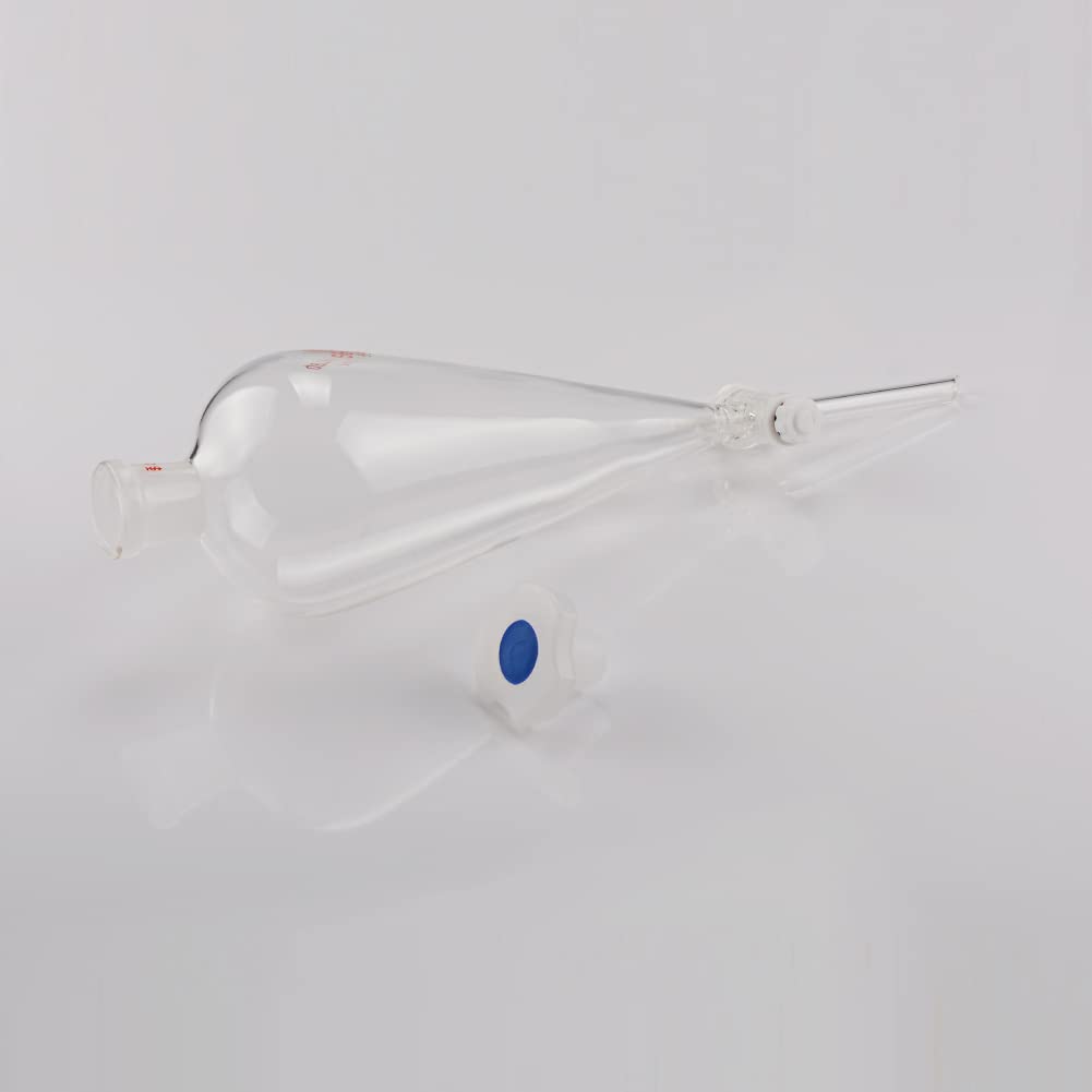 stonylab Scheidetrichter Glas, Borosilikatglas 500 ml Scheidetrichter Heavy Wall Conical Separatory
