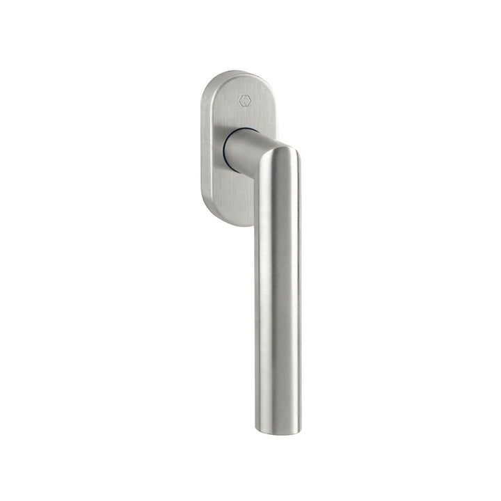 HOPPE 10763520 Fenstergriff Amsterdam-Secustik, VK 7 x 32-42 mm, Edst. matt Edelstahl, Edelstahl